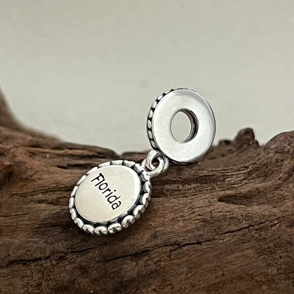 Pandora Florida Manta rays Exclusive Travel S925 Silver Dangle Charm - Picture 4 of 5